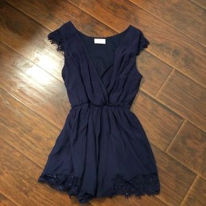 Entourage Navy Romper